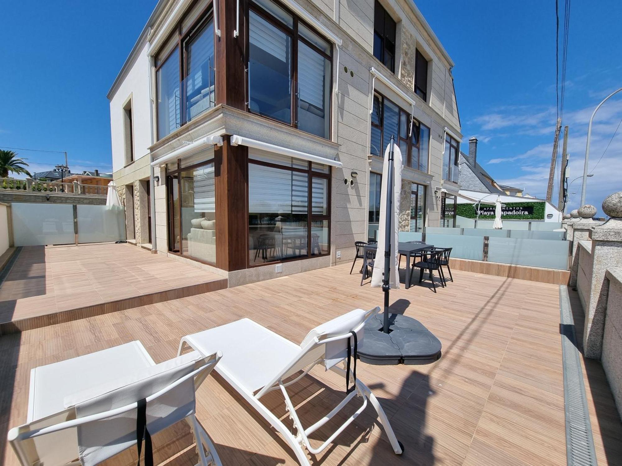 Foz Playa Rapadoira - Bajos Con Terraza Daire Dış mekan fotoğraf